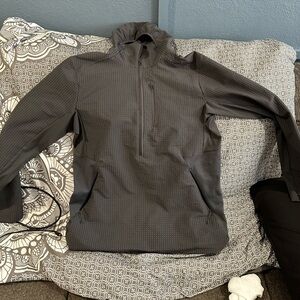 Large Graphite Grey Lululemon Cold Terrain 3/4 Zip Online Only!
